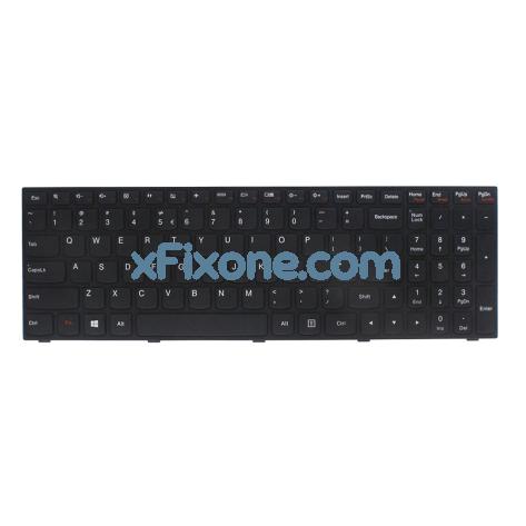 New Keyboard For Lenovo Ideapad 300 15isk 300 17sk 300 15ibr Laptop With Black Frame Genuine Xfixone