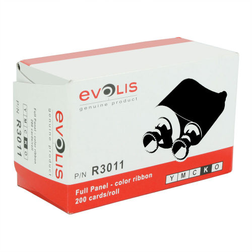 Evolis R3011 YMCKO Full Color Ribbon - 200 images