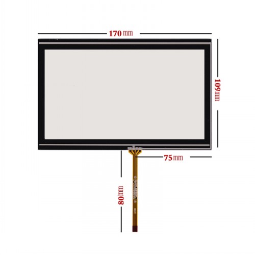 7.1 Inch Touch Screen For Car DVD GPS 170mm*109mm