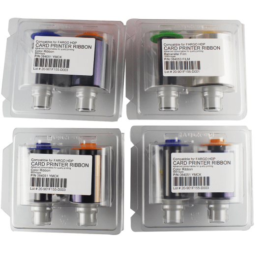 New compatible ribbon for Fargo HDP5000 YMCK (84051 3rolls Film 1 roll)