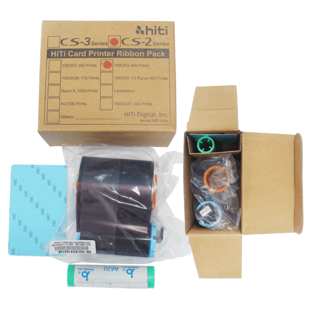 New original color ribbon for ITI CS200e YMCKO-400