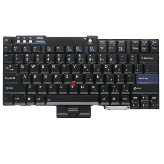 Used original ThinkPad keyboard for T60 T60P T61 R60E R61I Z60 T400 R400 W500 Purple enter key