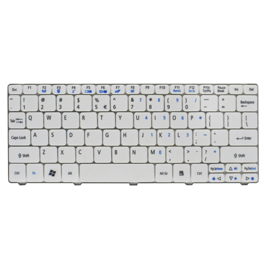 New original White Keyboard for Acer Aspire One D260 D255 D256 D257 D270 532 d260 laptop