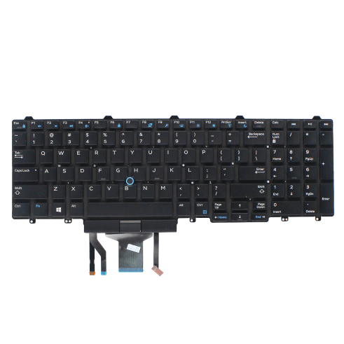 Backlit Keyboard for Dell Precision 3510 7510 Laptop 383D7 with Pointer & Button