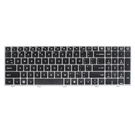 2 pcs a pack New compatible Keyboard for HP ProBook 4530S 4540 4540S 4545 4545S Laptop with Silver Frame