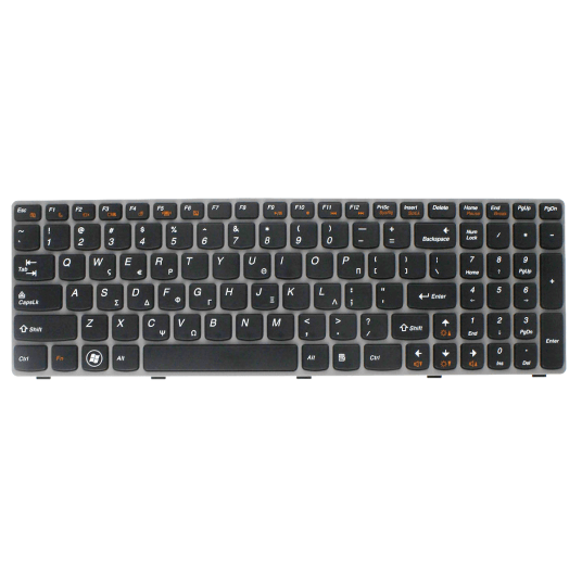 2 pcs a pack New compatible Keyboard for Lenovo Z560 Z565 G570 G575 Laptop 25011582 Black Frame