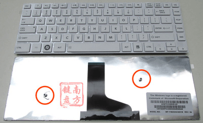 2 pcs a pack New compatible White Keyboard for Toshiba Satellite C40-A C40D S40-A C45T Laptop