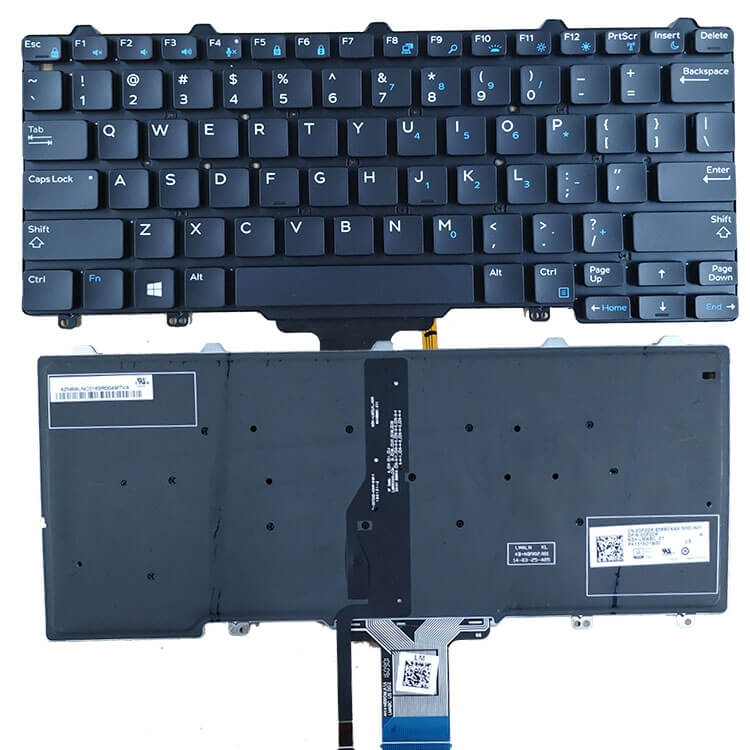 New original laptop keyboard for Dell E7250 E5250T E5250 E7270 E5270 without backlight