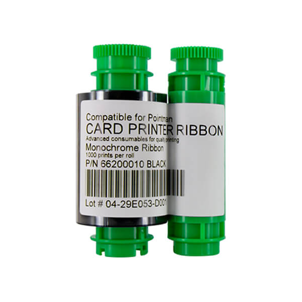 New compatible datacard ribbon for Pointman TP-9000 66200010 Black (1000 sheets)