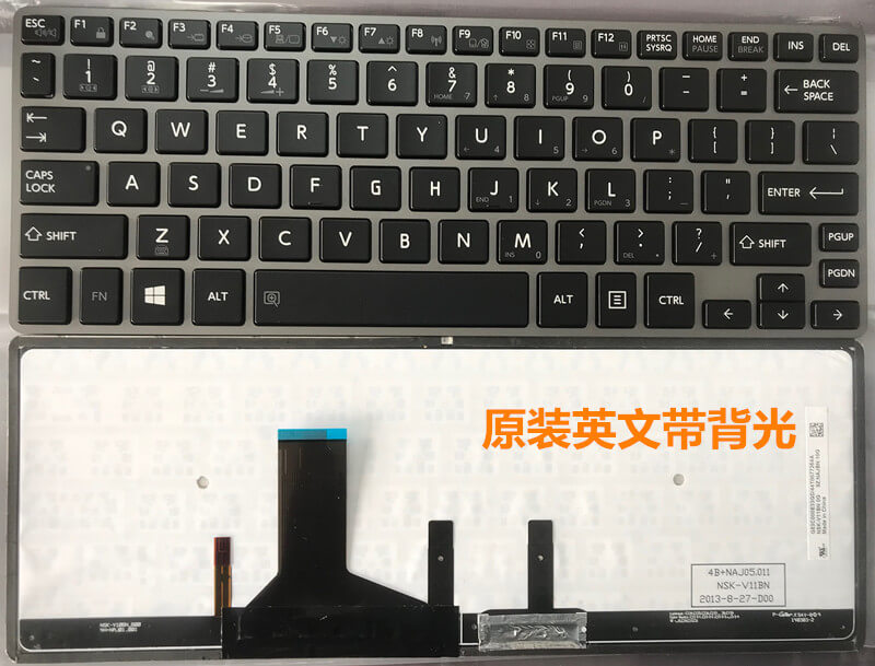 Used original laptop keyboard for Toshiba Z30-A Z30-C Z30T-B Z30-B1320 Z30-B with backlight US