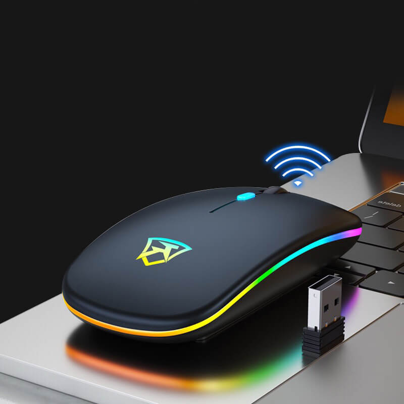 Charging wireless bluetooth dual-mode mouse laptop desktop universal office home mute glow