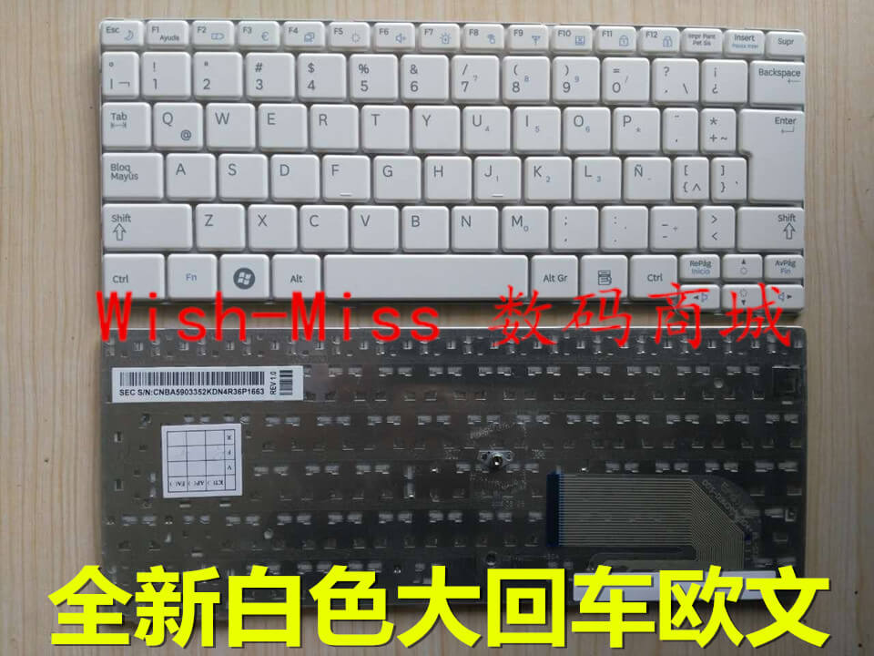 New compatible laptop keyboard for Samsung Np100 Np100nzc