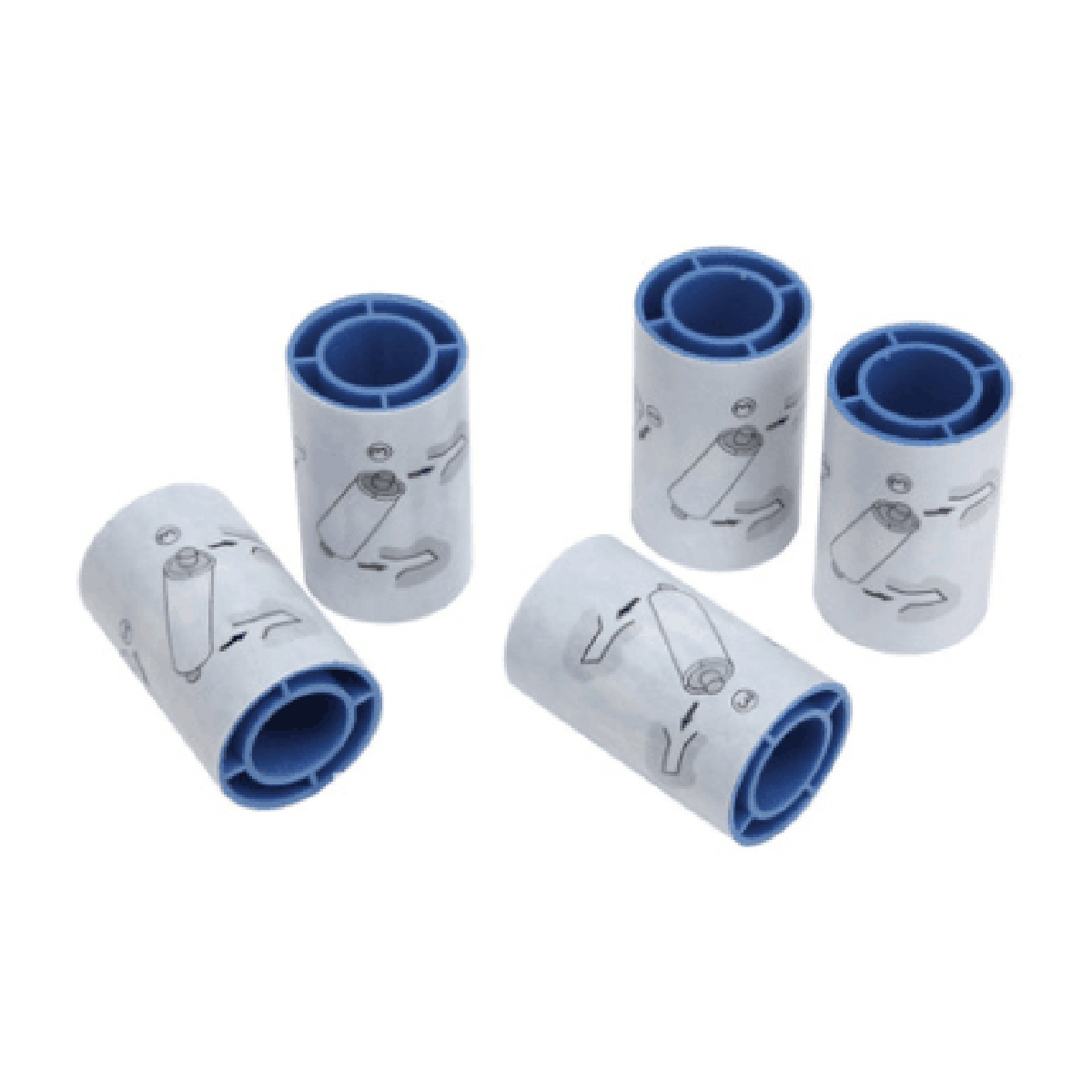 2 sets Datacard SD SP CD CP series blue sticky wheels (5pcs a set)